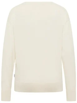 Mustang Damen Strickpullover in ecru - Ärmel: langarm