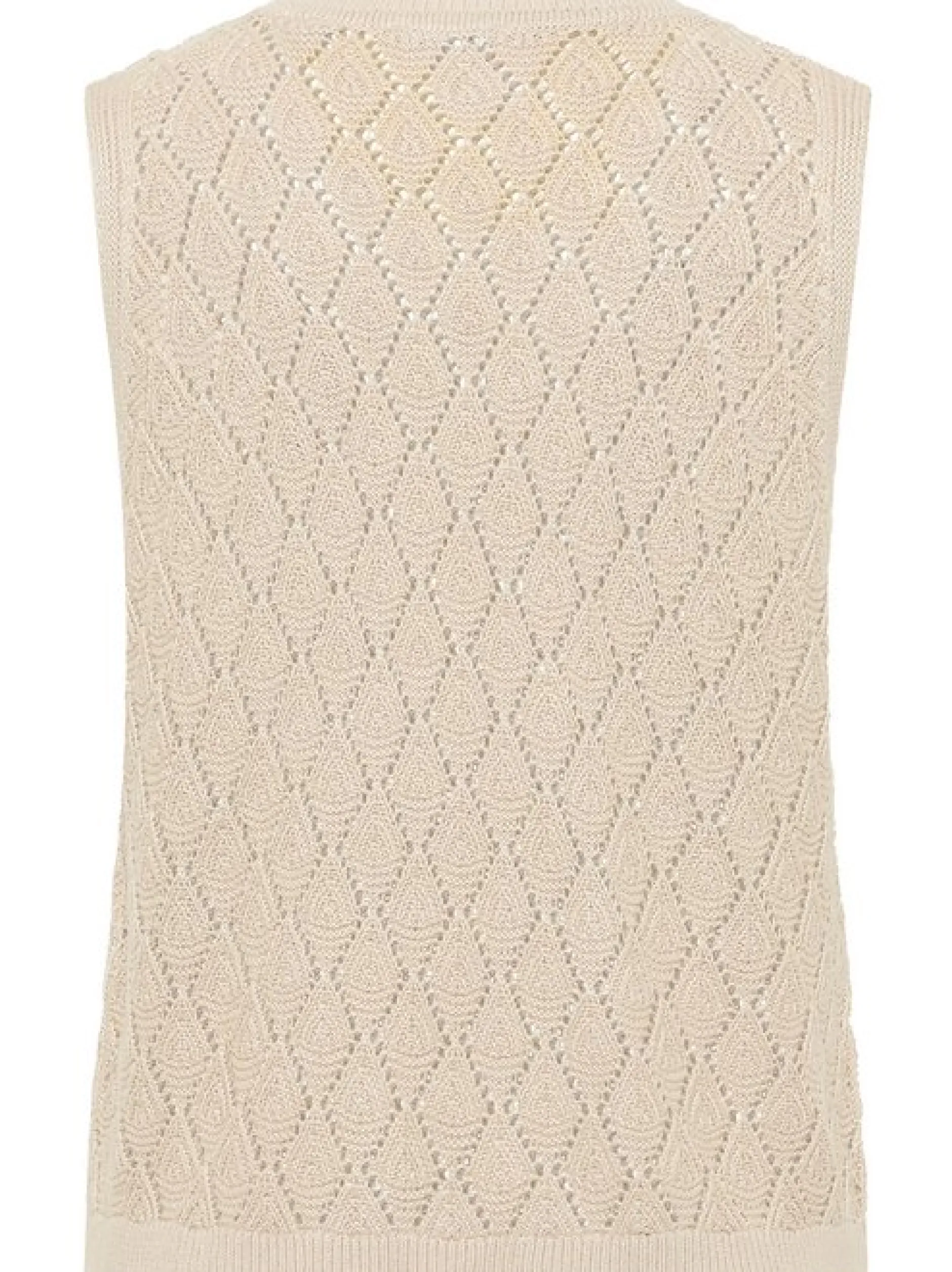 Mustang Damen Strickweste in beige