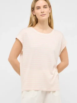 Mustang Damen T-Shirt in beige mehrfarbig