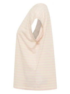 Mustang Damen T-Shirt in beige mehrfarbig