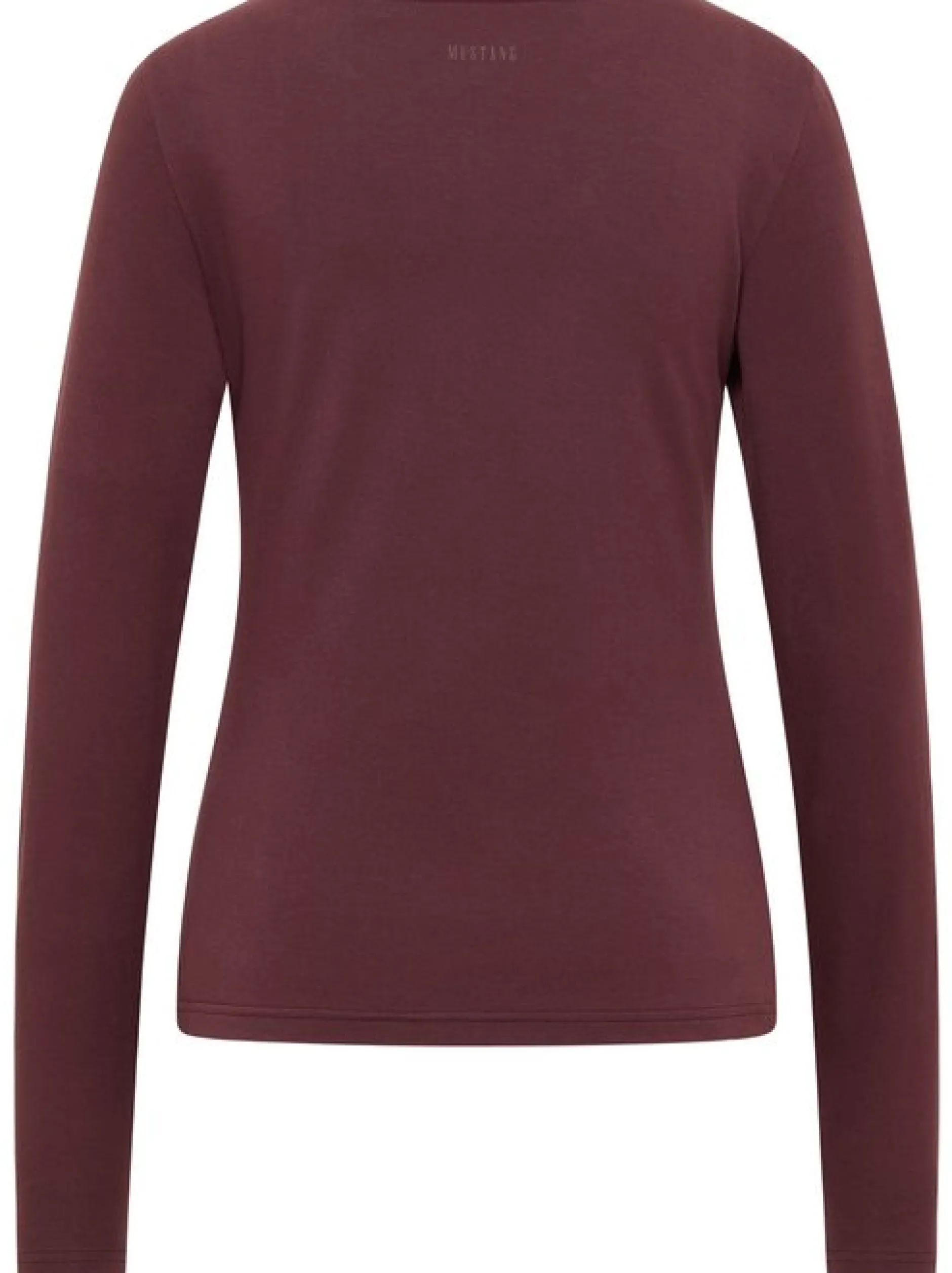 Mustang Damen T-Shirt in braun - Ausschnitt: U-Boot