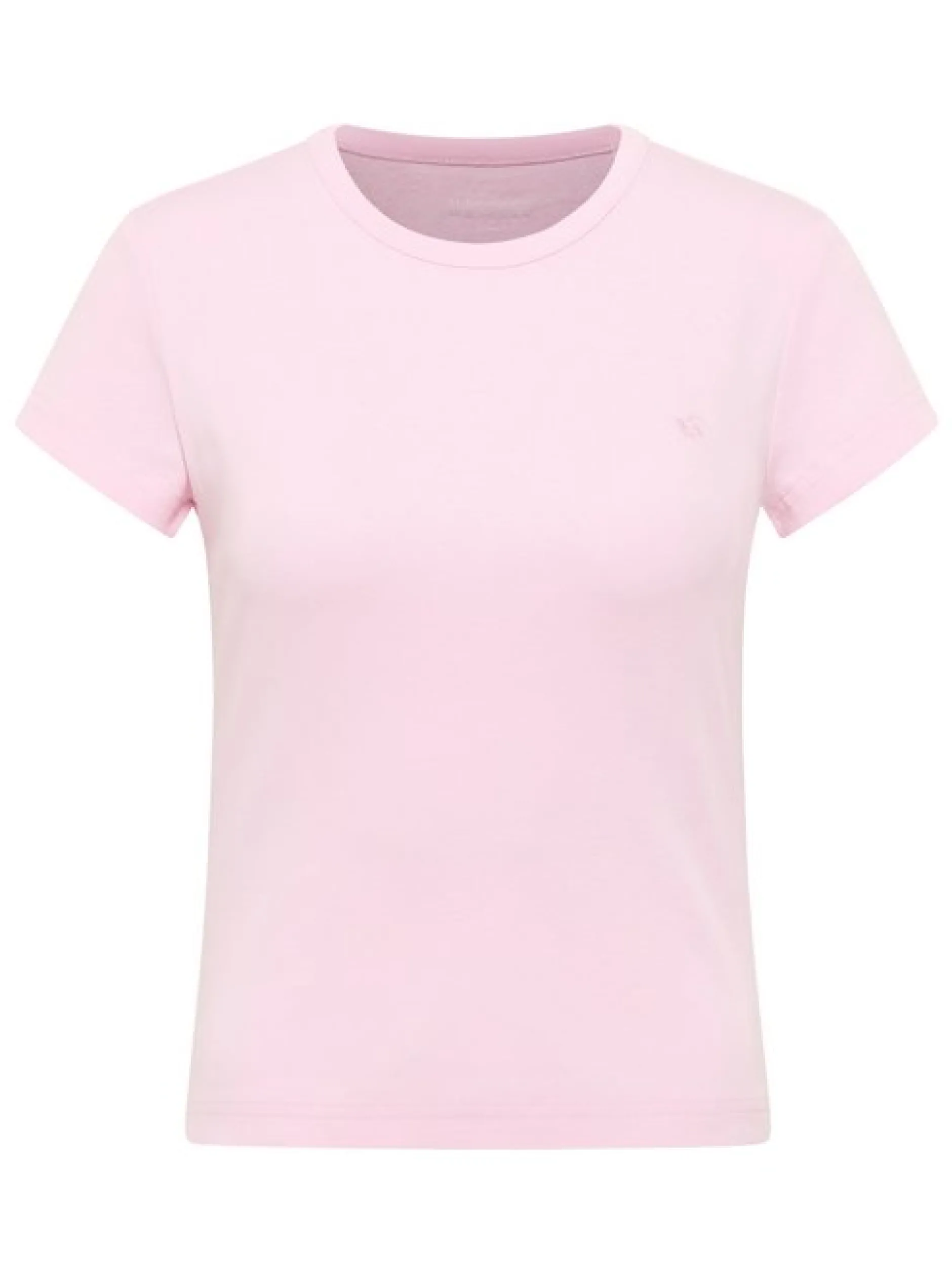 Mustang Damen T-Shirt in rosa - Ausschnitt: Rundhals