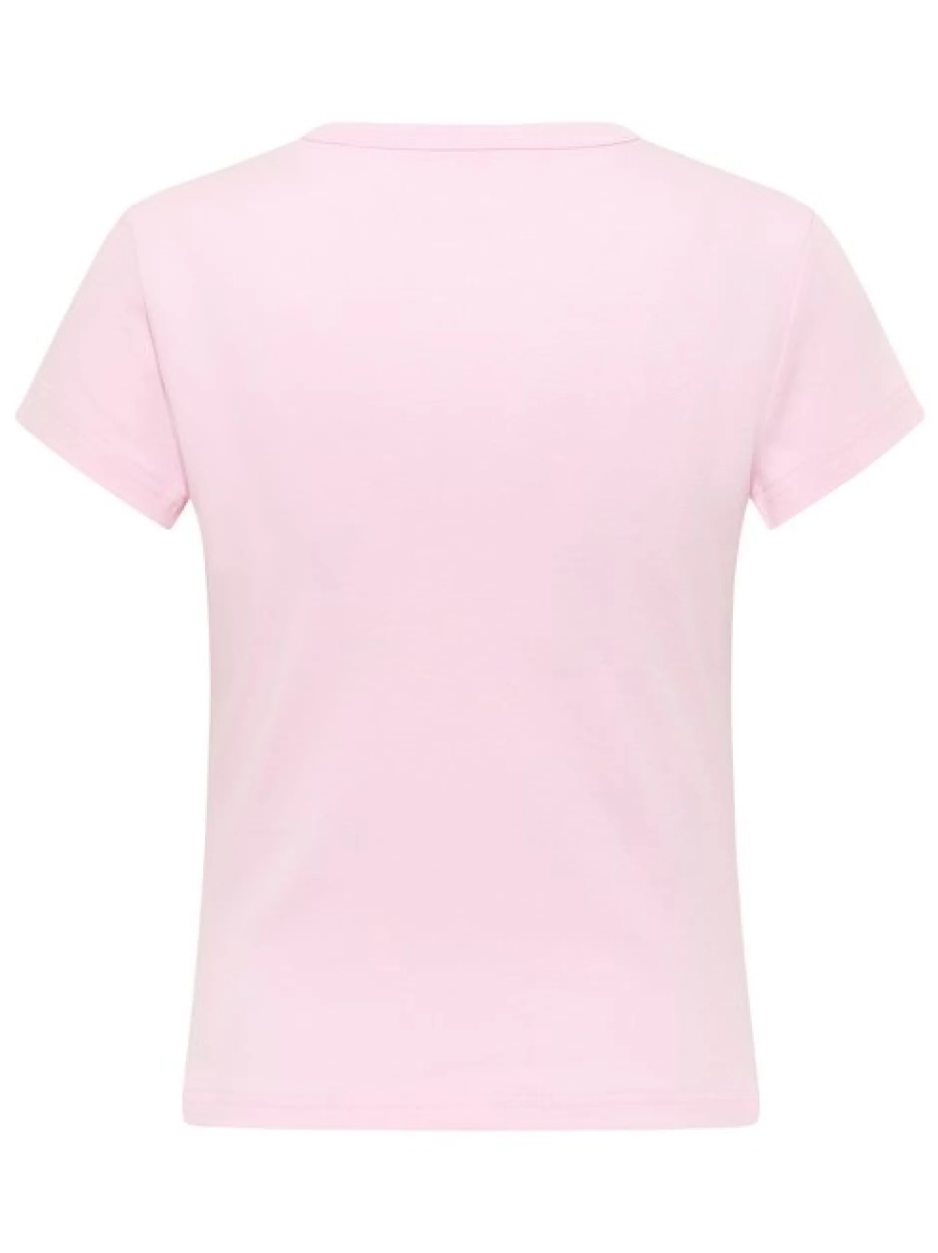Mustang Damen T-Shirt in rosa - Ausschnitt: Rundhals