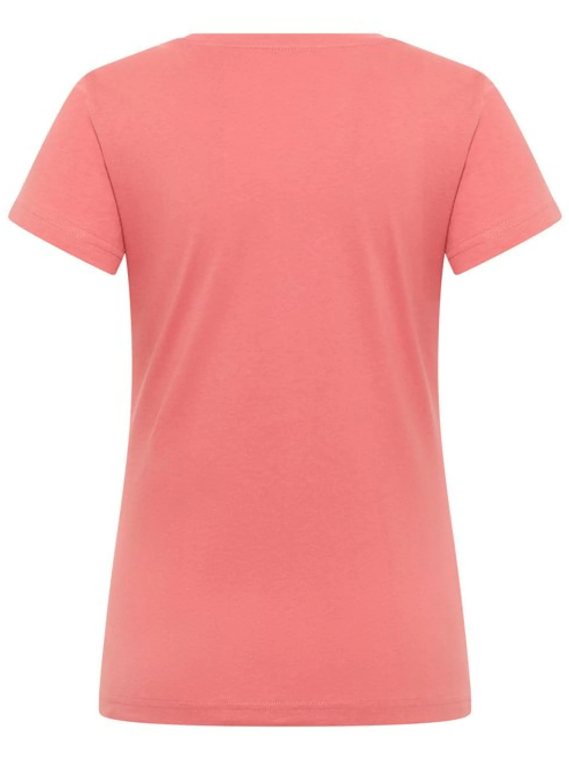 Mustang Damen T-Shirt in rosa - Ausschnitt: Rundhals