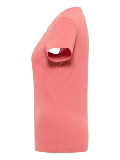 Mustang Damen T-Shirt in rosa - Ausschnitt: Rundhals