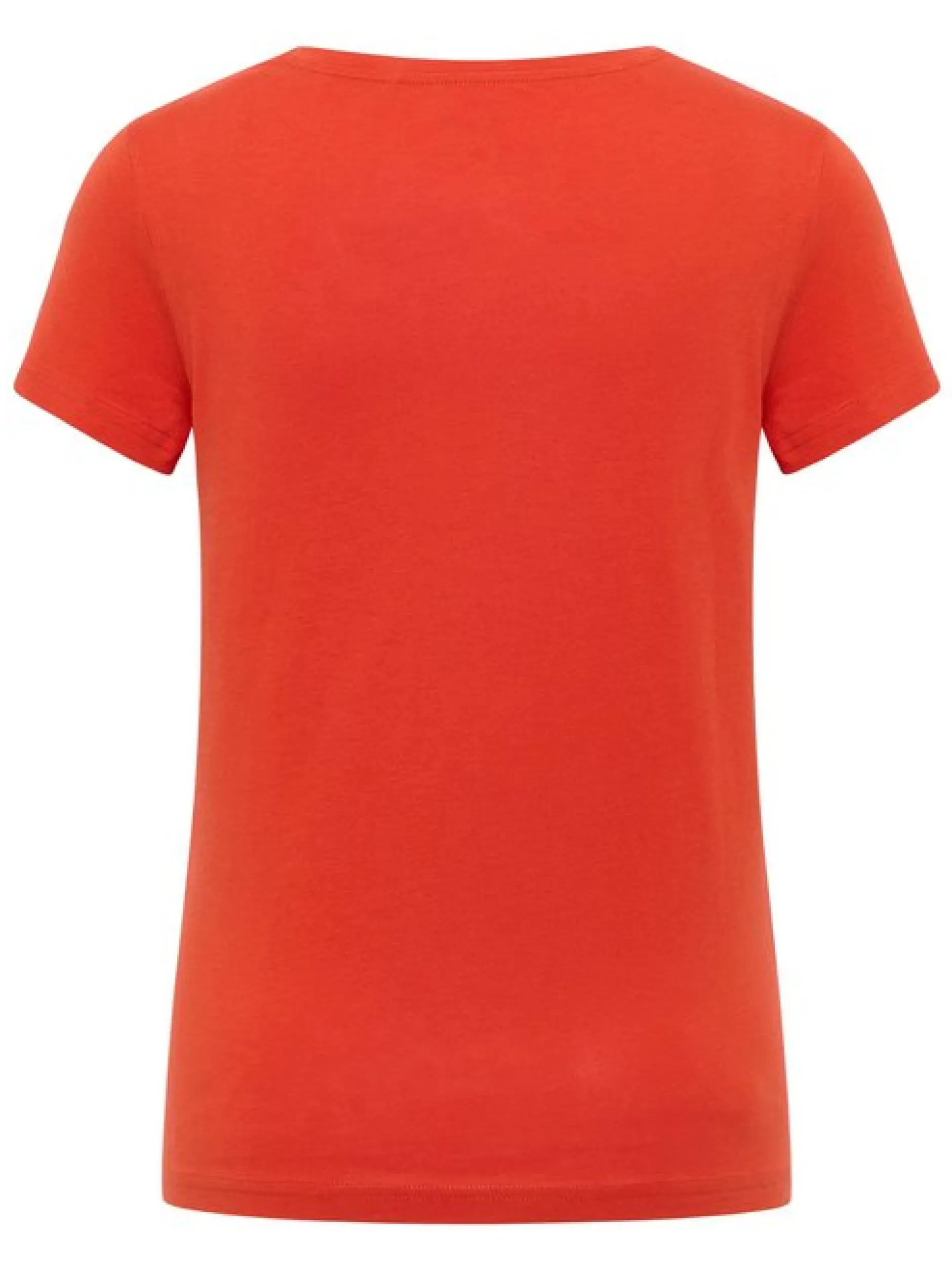 Mustang Damen T-Shirt in rot - Ausschnitt: Rundhals