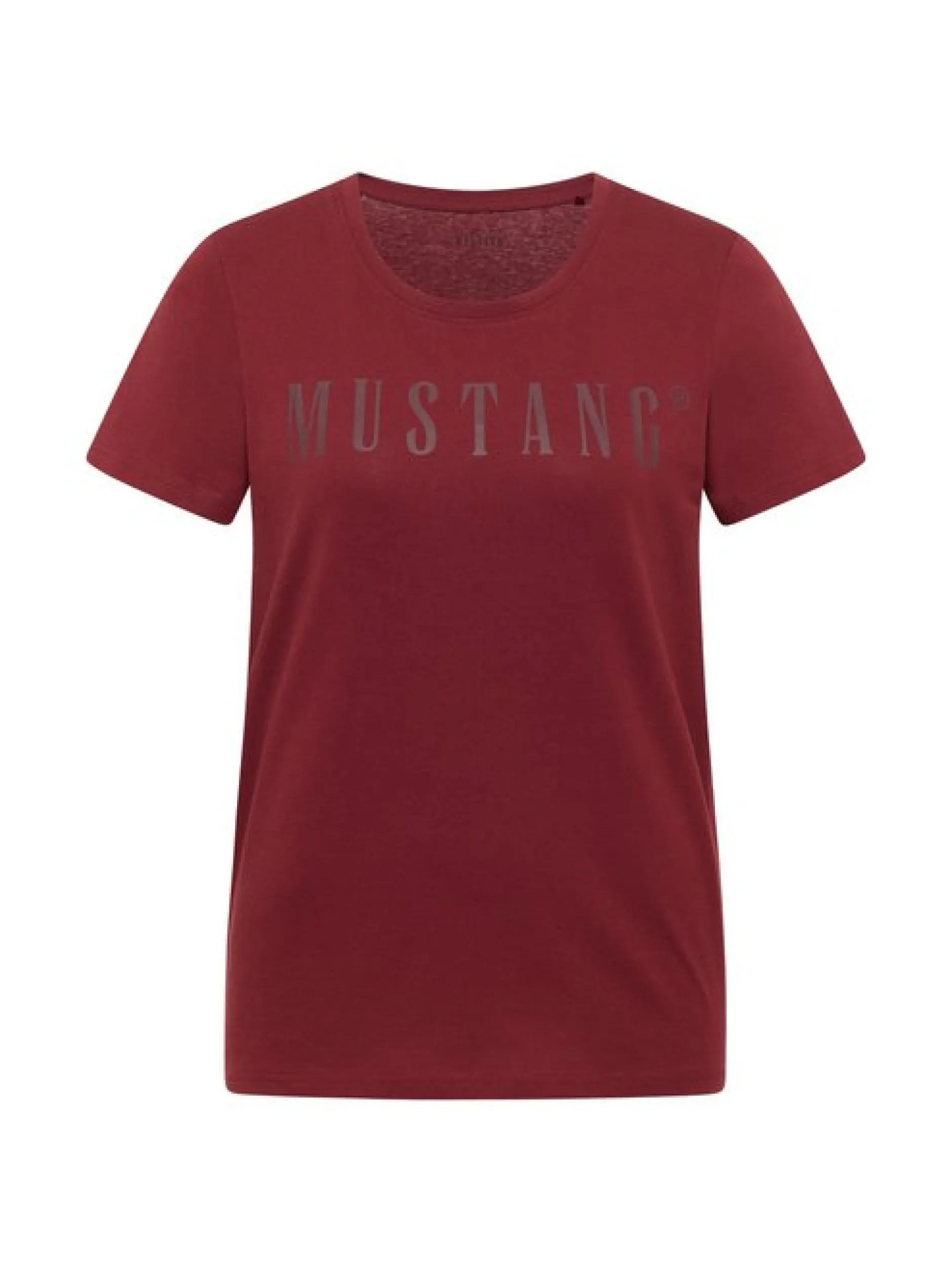 Mustang Damen T-Shirt in rot - Ausschnitt: Rundhals