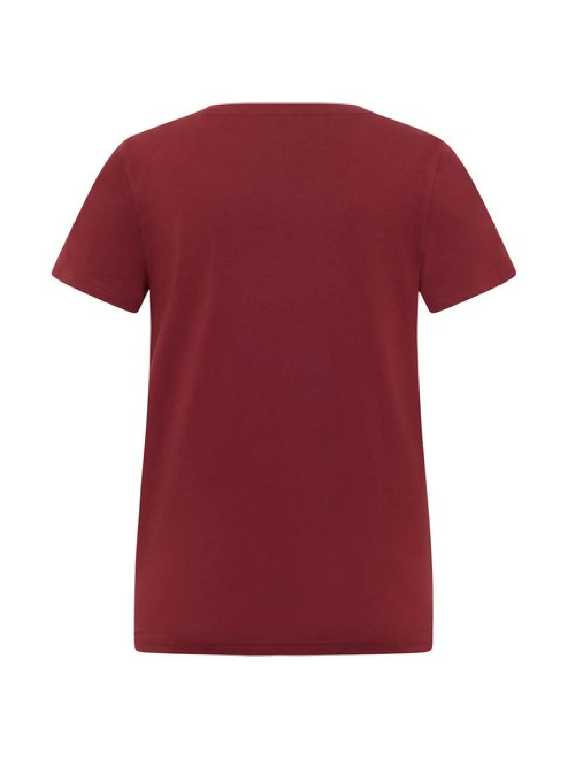 Mustang Damen T-Shirt in rot - Ausschnitt: Rundhals