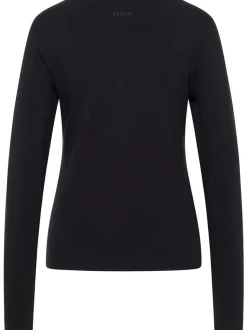 Mustang Damen T-Shirt in schwarz - Ausschnitt: U-Boot