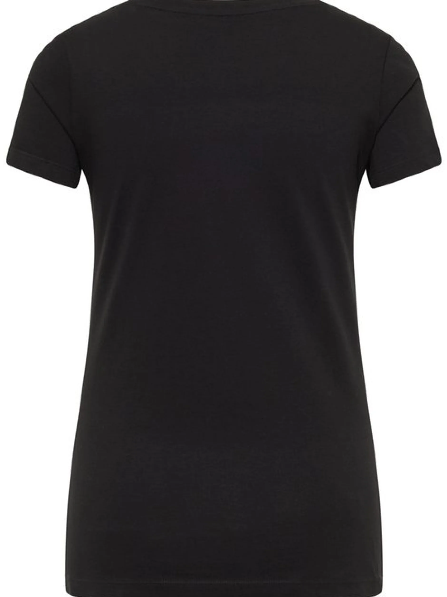 Mustang Damen T-Shirt in schwarz - Ausschnitt: Rundhals