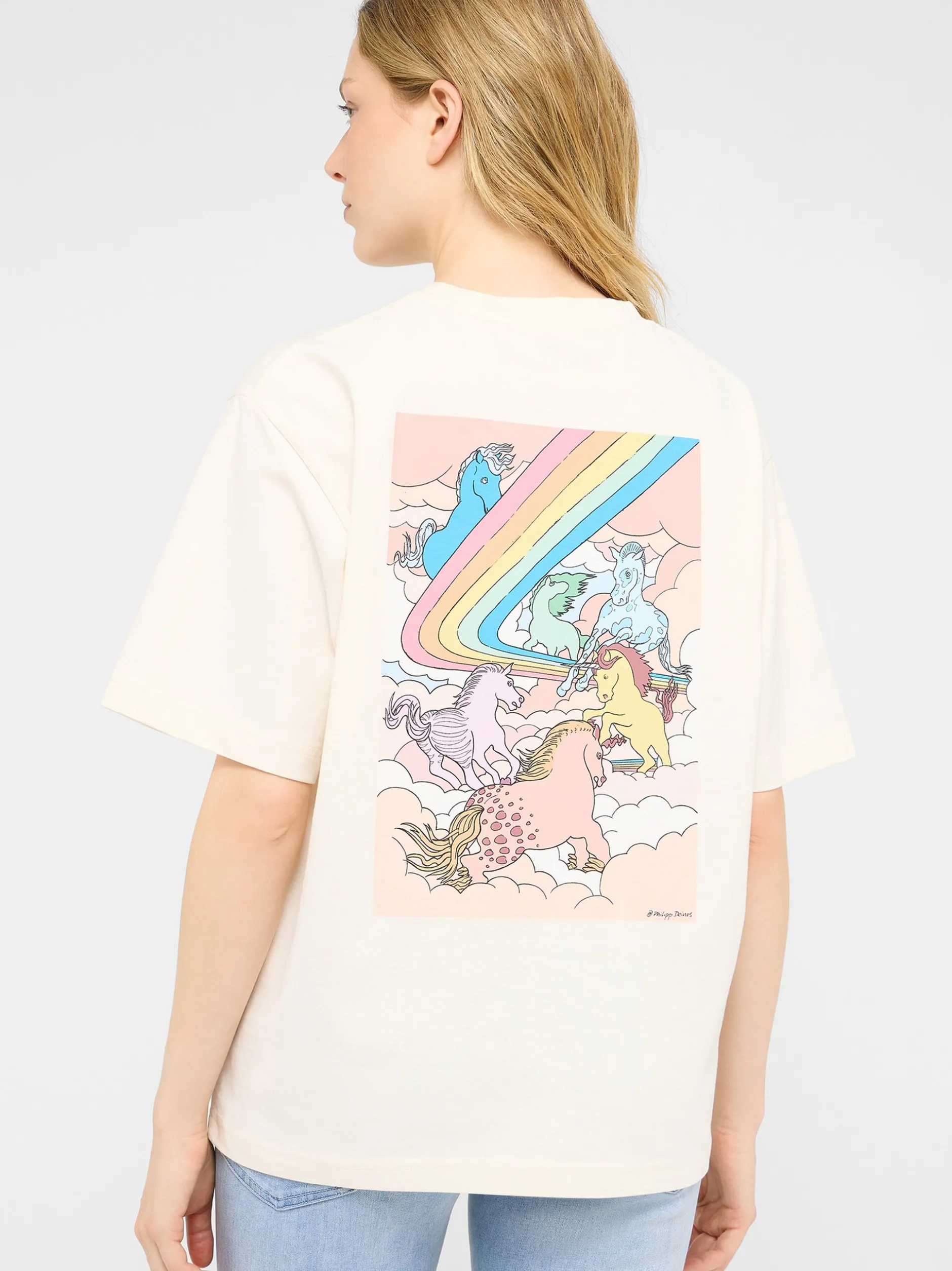 Mustang Damen T-Shirt in weiß - Ausschnitt: Rundhals
