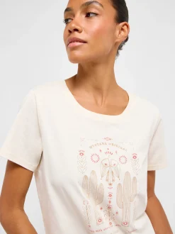 Mustang Damen T-Shirt in weiß - Ausschnitt: Rundhals