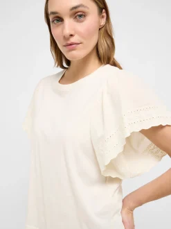 Mustang Damen T-Shirt in weiß - Ausschnitt: Rundhals