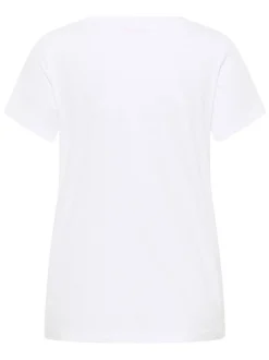 Mustang Damen T-Shirt in weiß - Ausschnitt: Rundhals