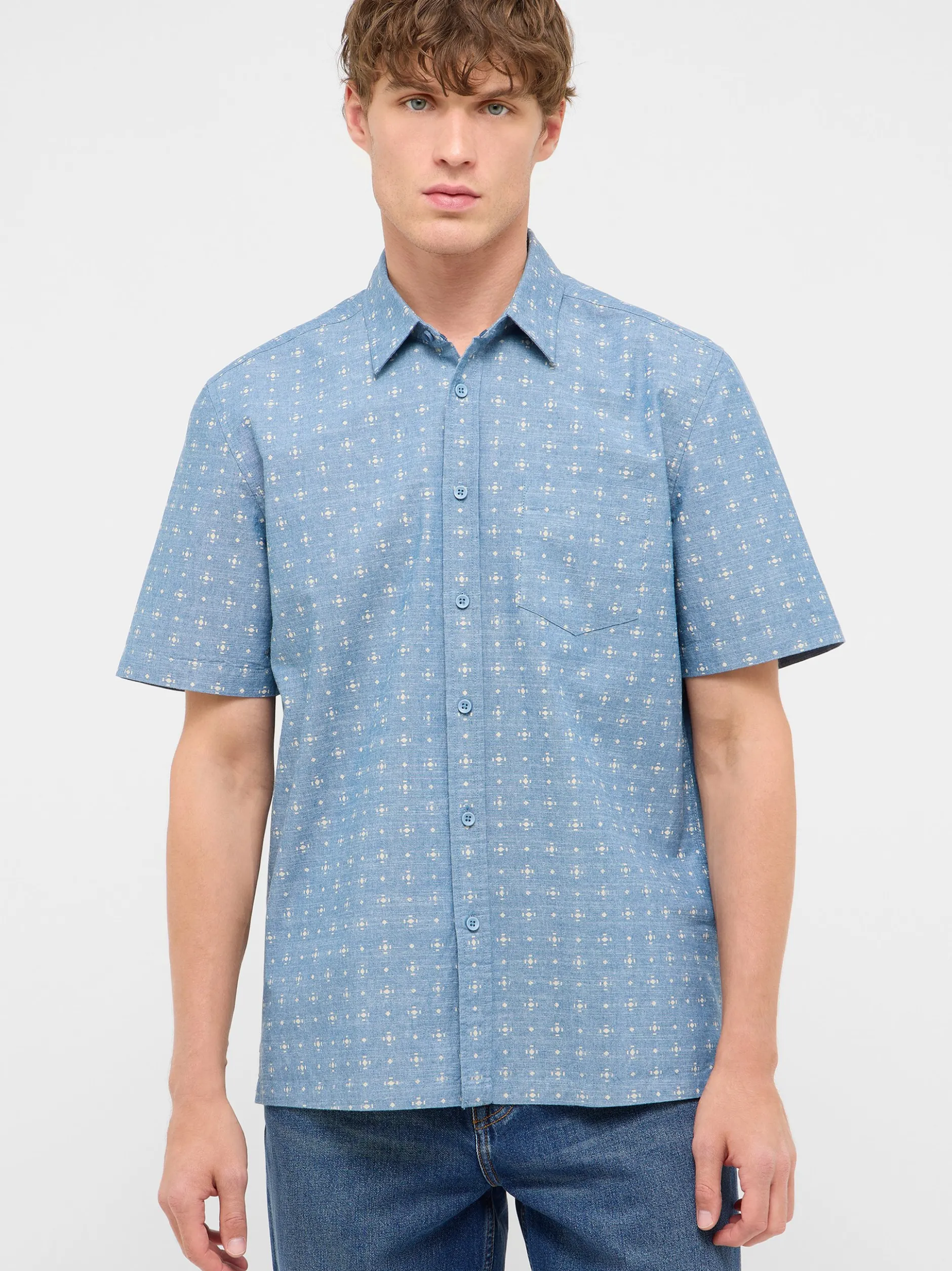 Mustang Herren Hemd in blau