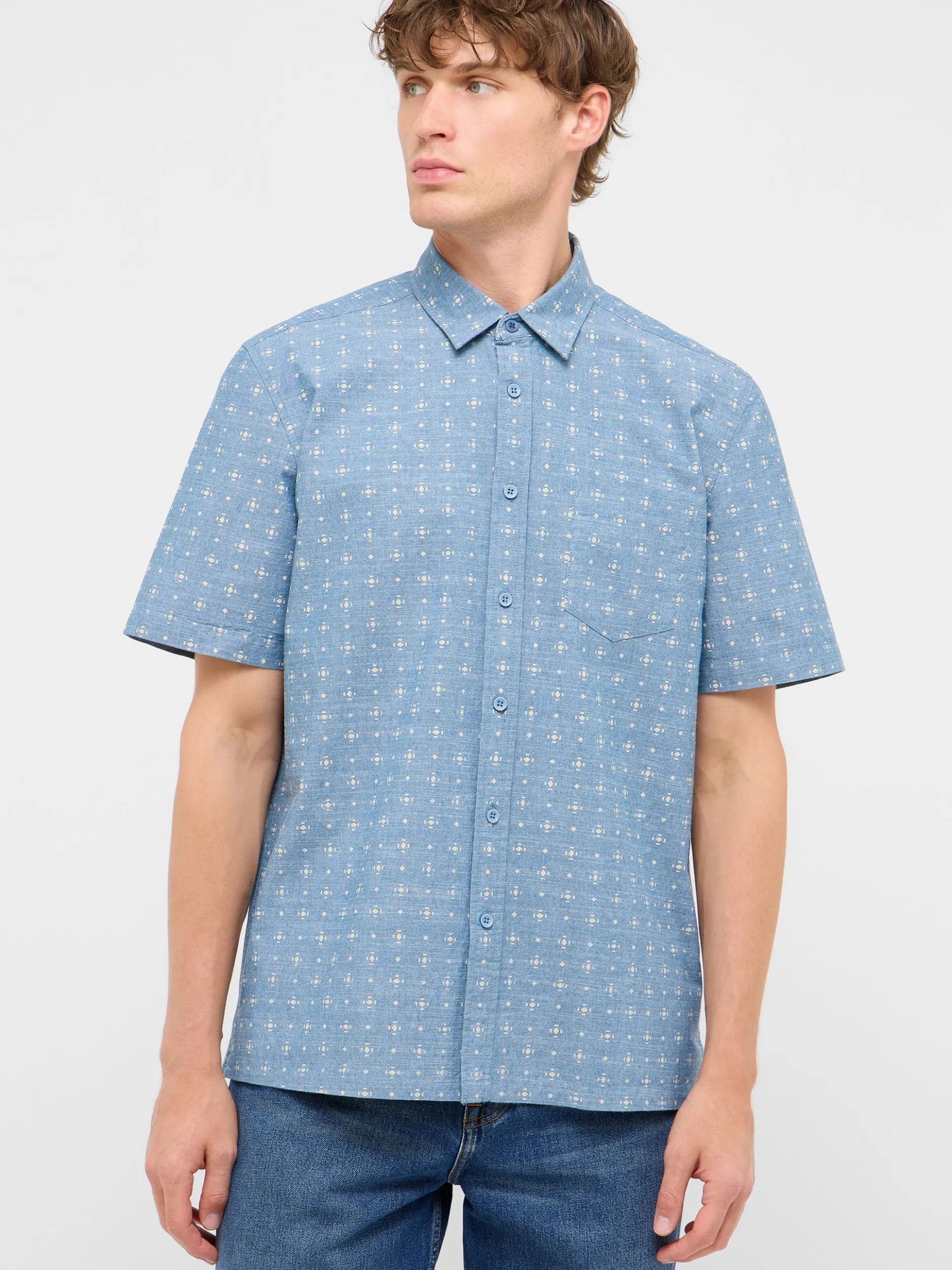 Mustang Herren Hemd in blau