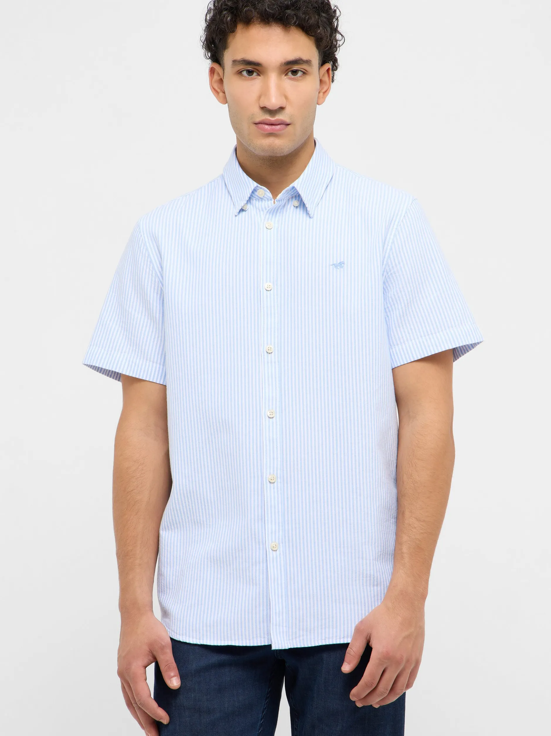 Mustang Herren Hemd in hellblau