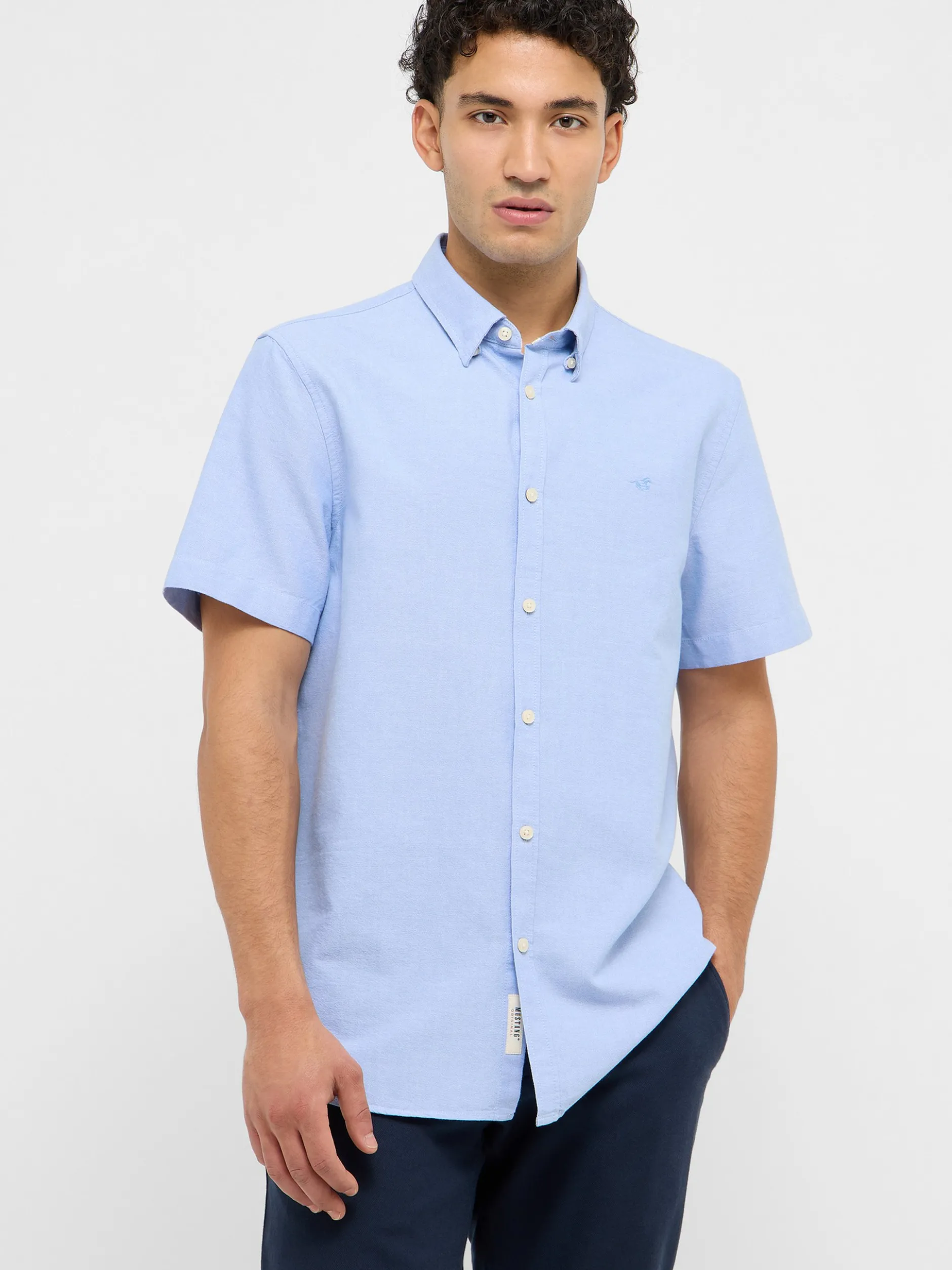 Mustang Herren Hemd in hellblau