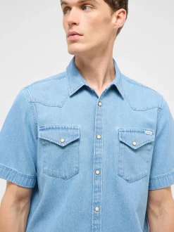 Mustang Herren Hemd in hellblau