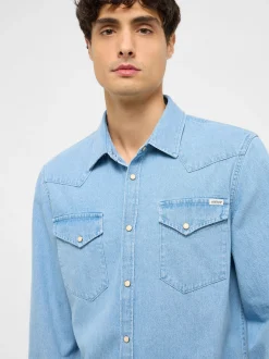 Mustang Herren Hemd in light stone