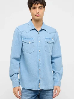 Mustang Herren Hemd in light stone