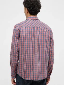 Mustang Herren Hemd in rot blau