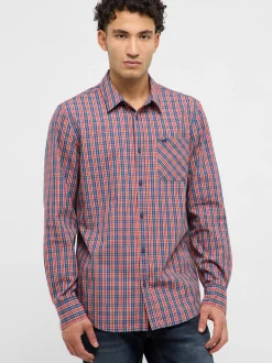 Mustang Herren Hemd in rot blau