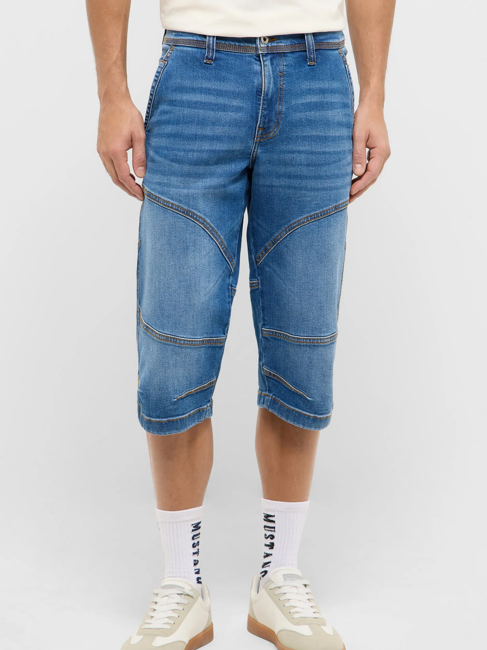 Mustang Herren 3/4-Jeans in dark stone denim