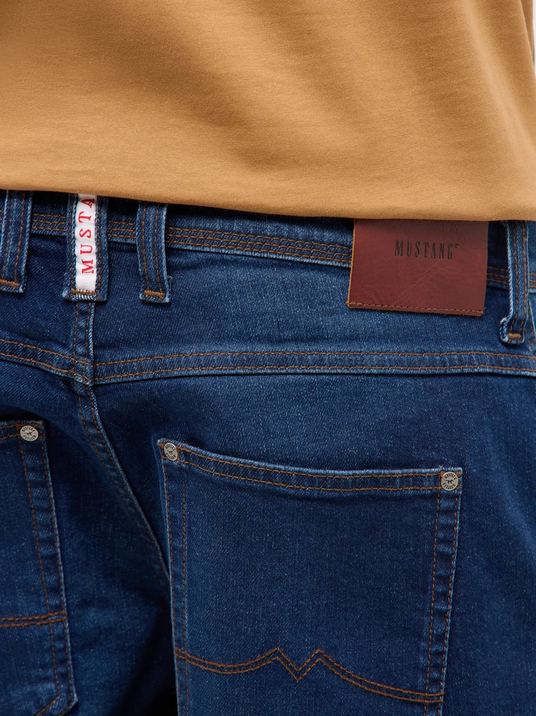 Mustang Herren 3/4-Jeans in medium stone denim