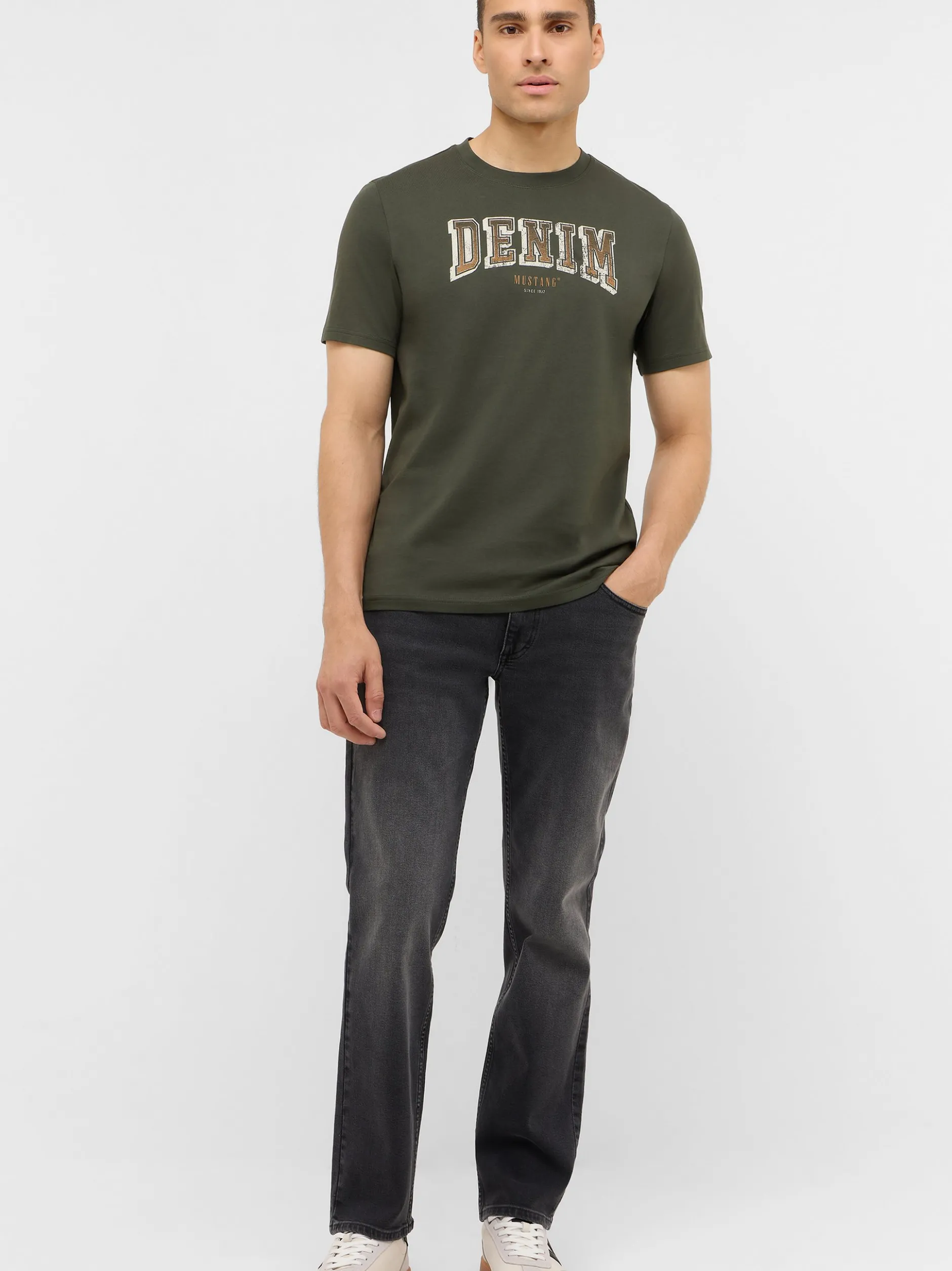 Mustang Herren Jeans in schwarz