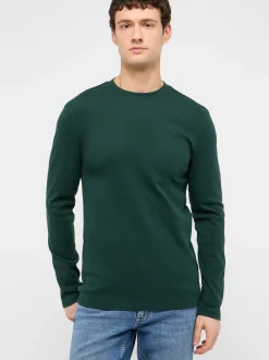 Mustang Herren Langarmshirt in grün - Ärmel: langarm