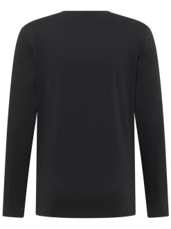 Mustang Herren Langarmshirt in schwarz - Ärmel: langarm