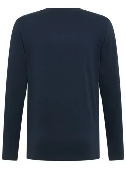 Mustang Herren Langarmshirt in blau - Ärmel: langarm