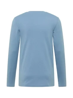 Mustang Herren Langarmshirt in hellblau - Ärmel: langarm