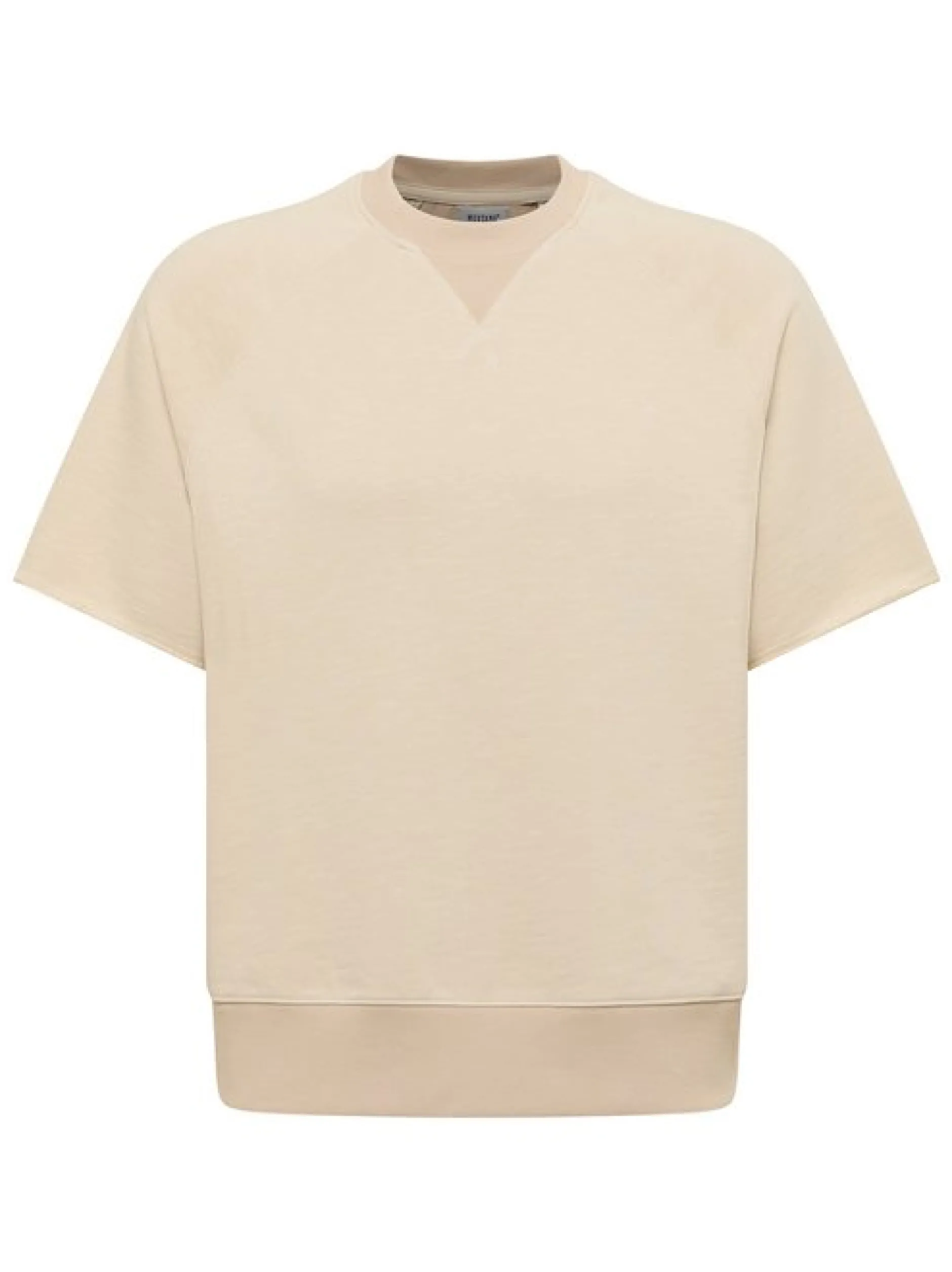 Mustang Herren Shirt in beige - Ausschnitt: Rundhals