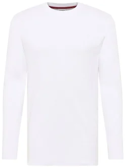 Mustang Herren Shirt in weiß - Ausschnitt: Rundhals