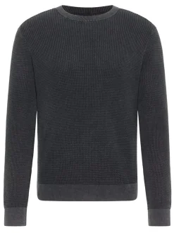 Mustang Herren Strickpullover in schwarz