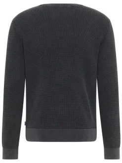 Mustang Herren Strickpullover in schwarz