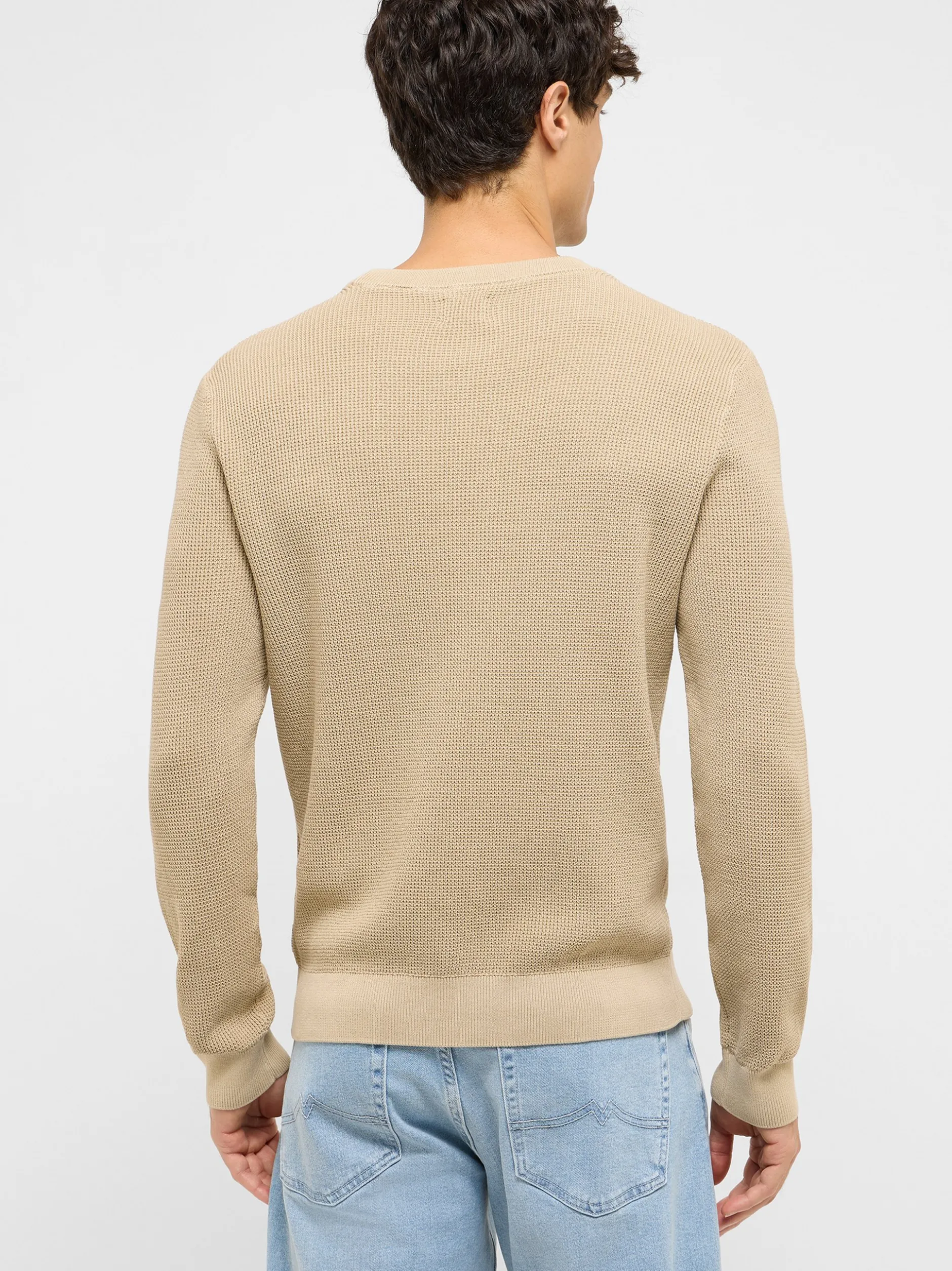 Mustang Herren Strickpullover in beige