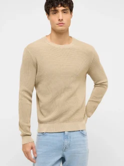 Mustang Herren Strickpullover in beige