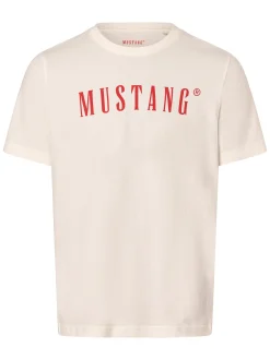 Mustang Herren T-Shirt - Austin in ecru - Ärmel: kurzarm