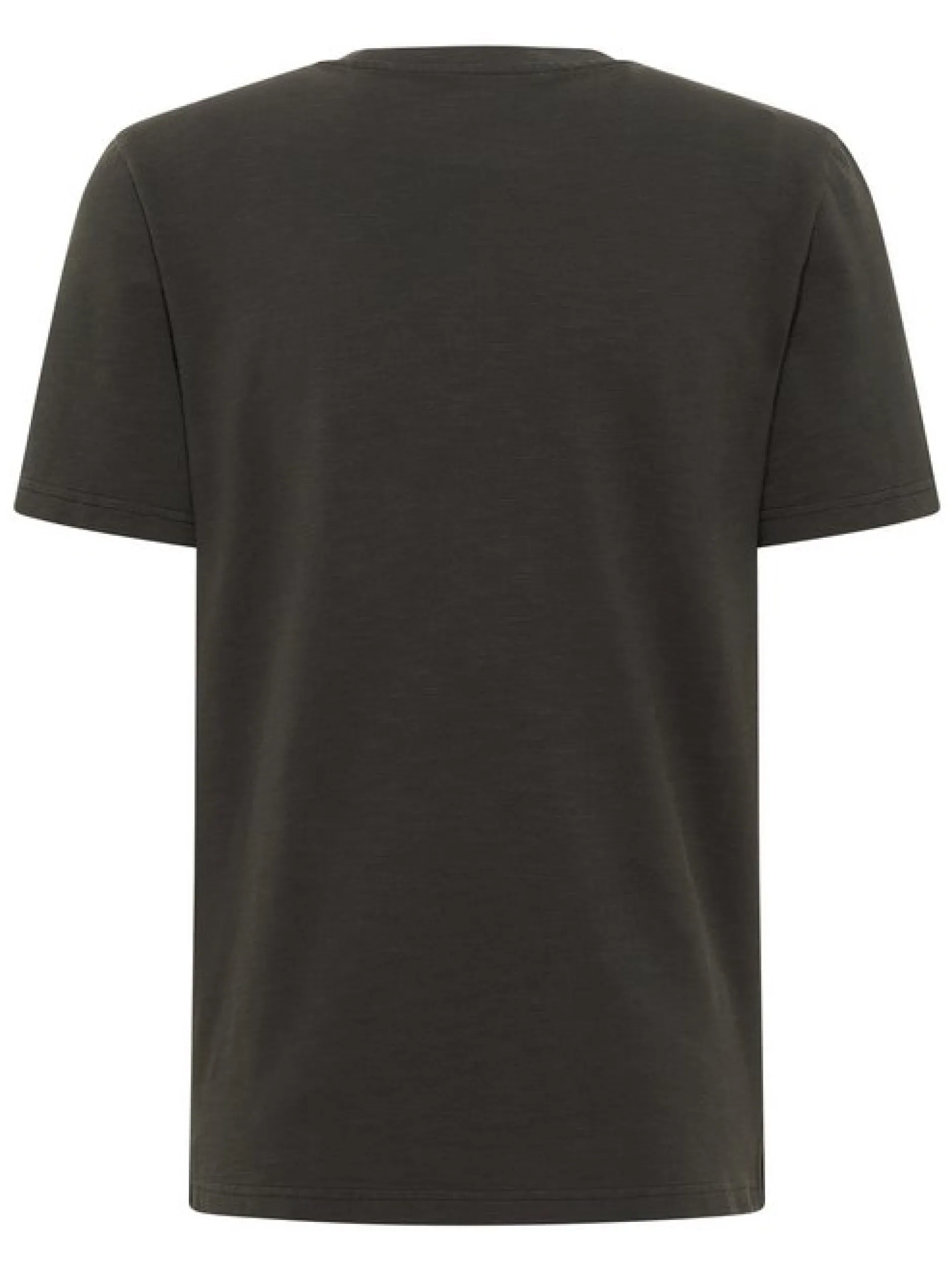 Mustang Herren T-Shirt in anthrazit - Ausschnitt: Henley