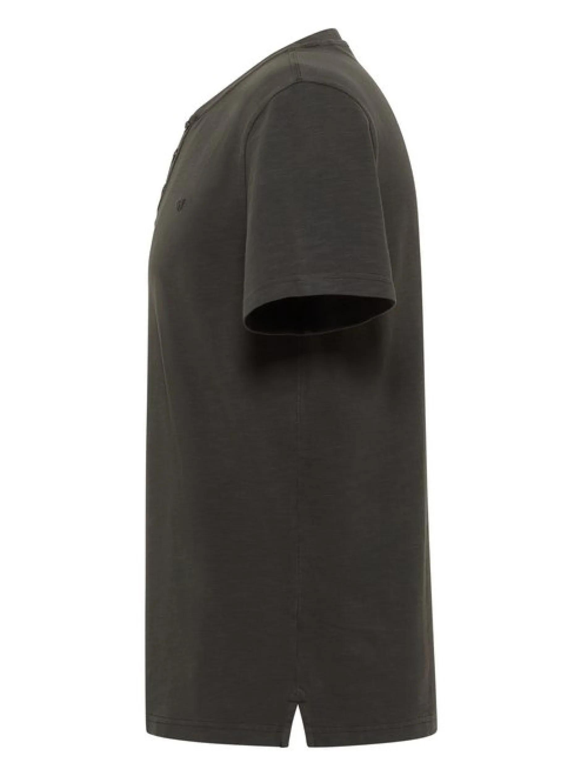 Mustang Herren T-Shirt in anthrazit - Ausschnitt: Henley