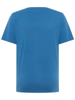 Mustang Herren T-Shirt in aqua - Ausschnitt: Rundhals