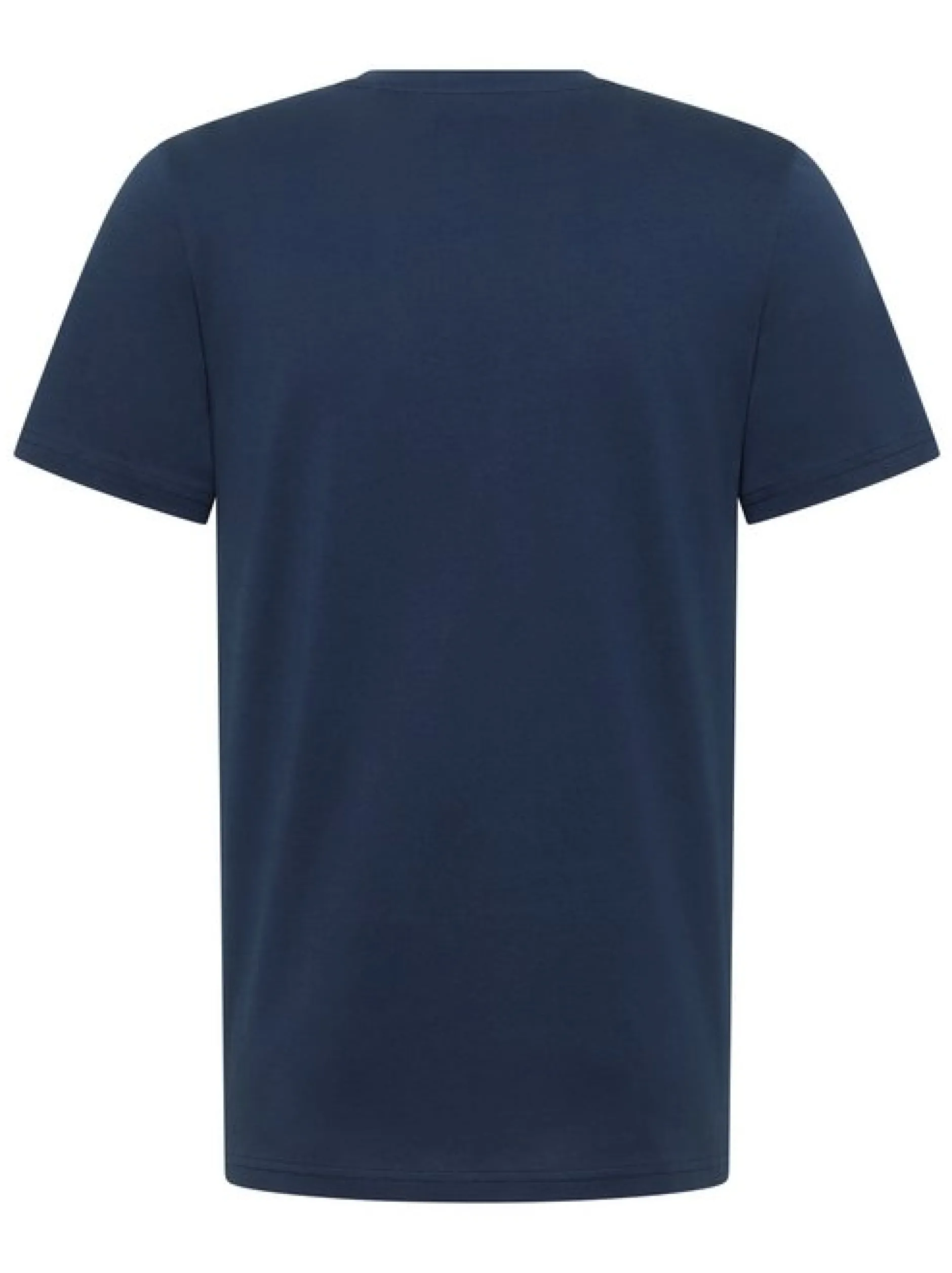 Mustang Herren T-Shirt in blau - Ausschnitt: Rundhals