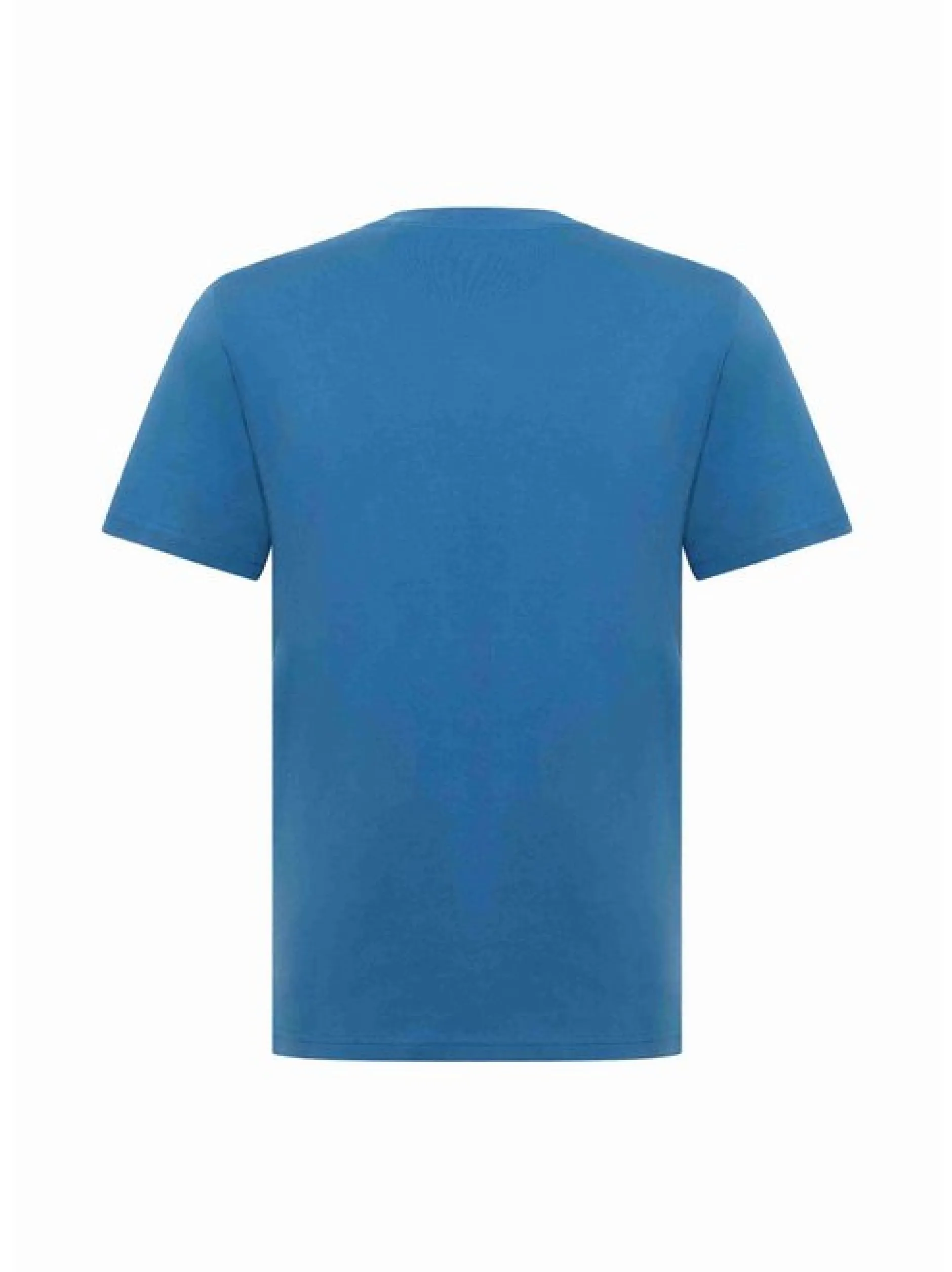 Mustang Herren T-Shirt in blau - Ausschnitt: Rundhals