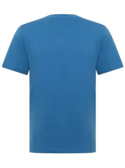 Mustang Herren T-Shirt in blau - Ausschnitt: Rundhals