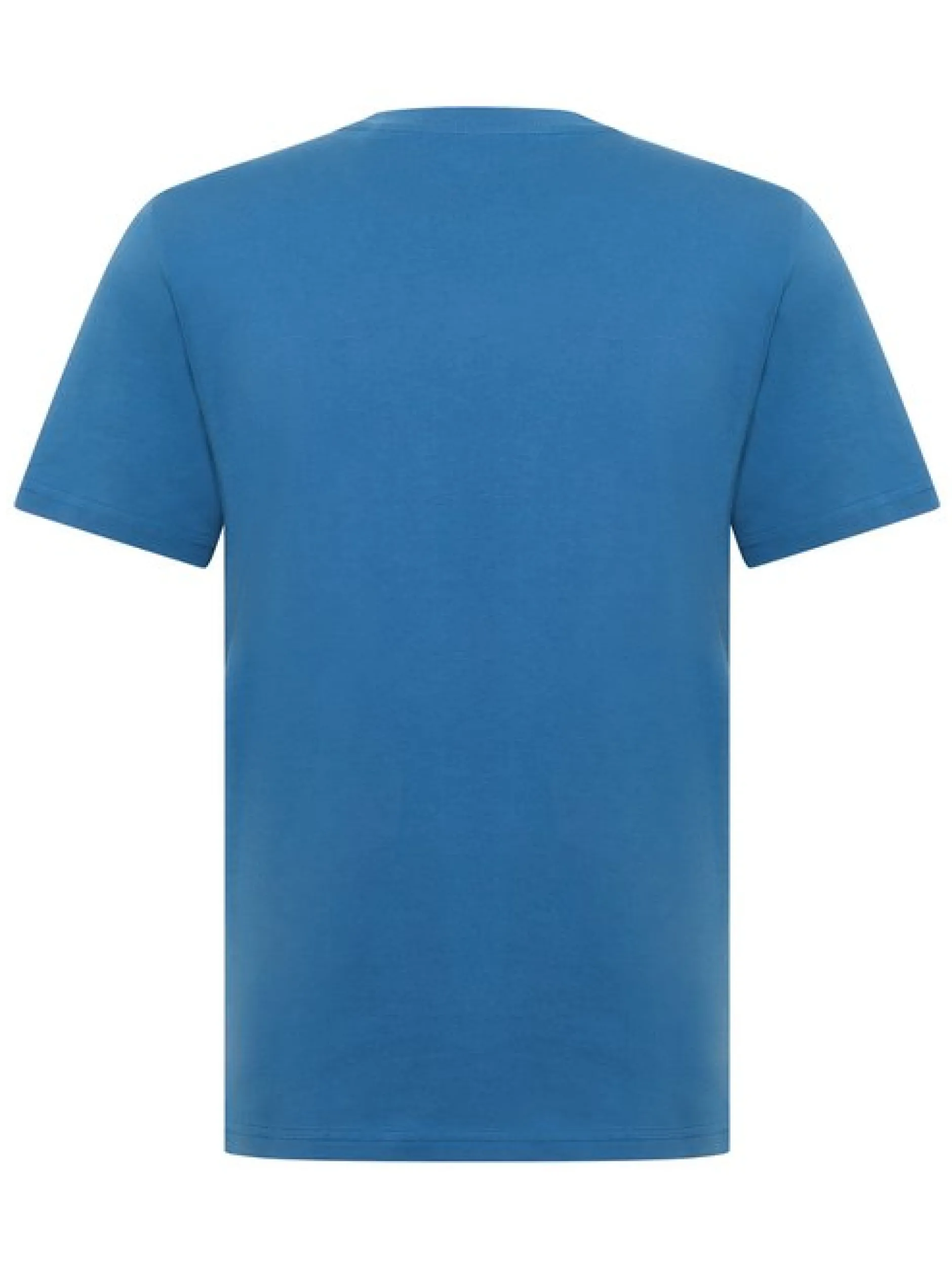 Mustang Herren T-Shirt in blau - Ausschnitt: Rundhals
