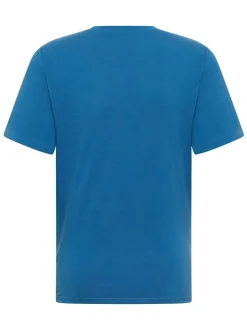 Mustang Herren T-Shirt in blau - Ausschnitt: Rundhals