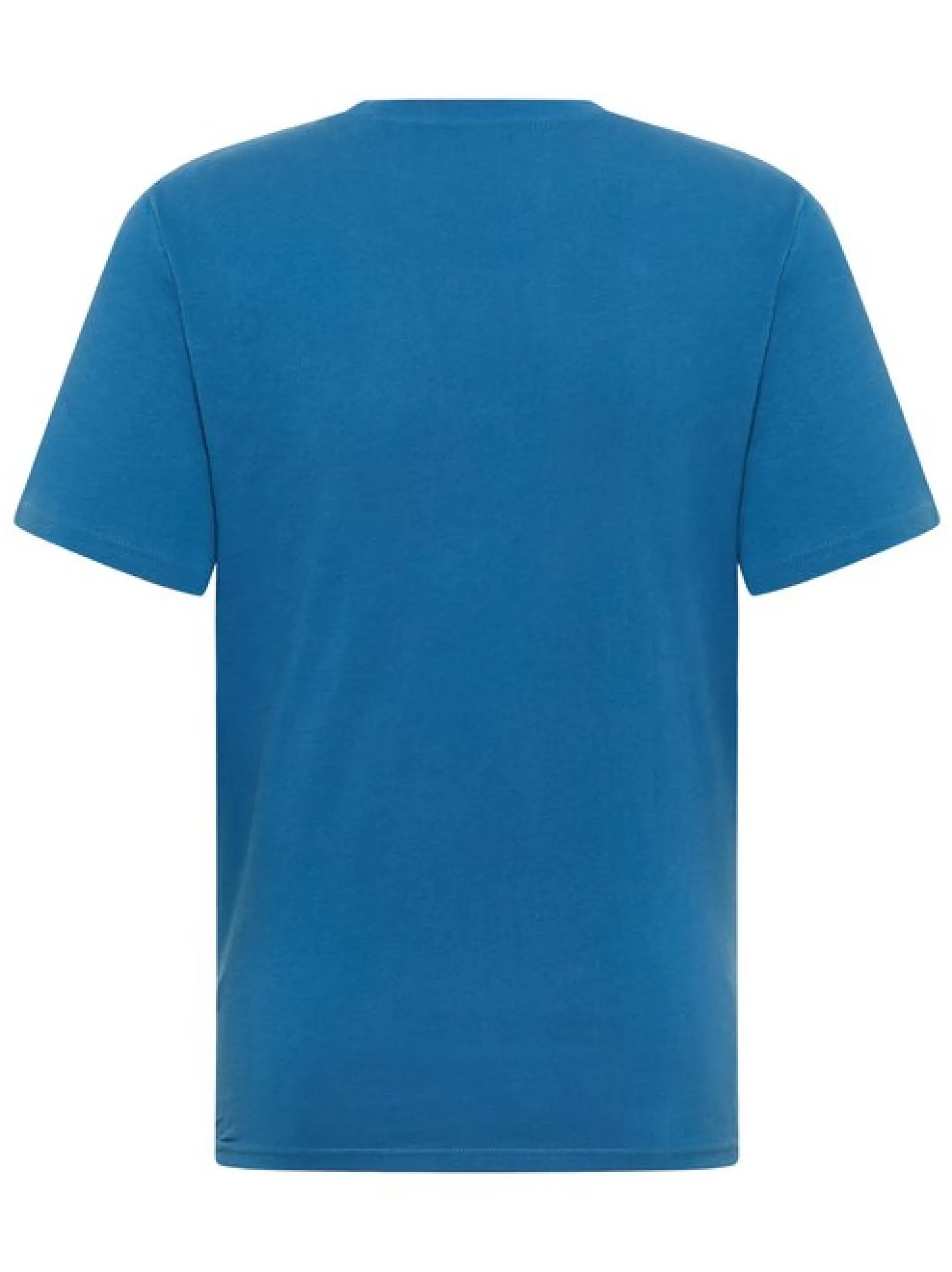 Mustang Herren T-Shirt in blau - Ausschnitt: Rundhals